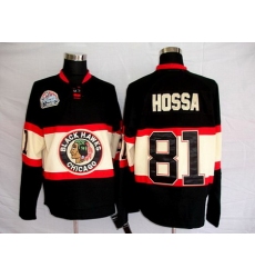 Youth RBK Chicago Blackhawks #81 HOSSA WINTER CLASSIC Black