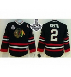 youth nhl jerseys chicago blackhawks #2 keith black[2015 winter classic][patch A]