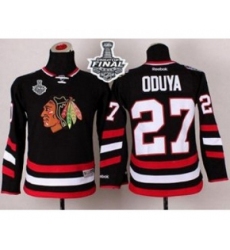 youth nhl jerseys chicago blackhawks #27 oduya black[2015 stanley cup][oduya]