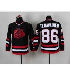 youth nhl jerseys chicago blackhawks #86 teravainen black[2014 Stadium Series][the skeleton head]