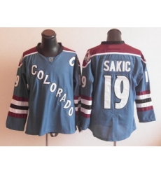 Colorado Avalanche 19 Joe Sakic Blue Jersey