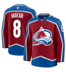 Men Colorado Avalanche 8 Cale Makar Burgundy 2024 25 Home Stitched Jersey