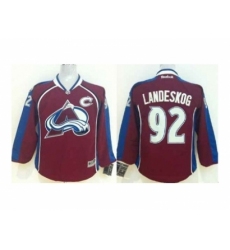 Youth nhl jerseys colorado avalanche #92 landeskog red