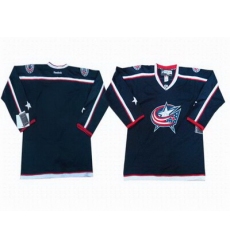 Columbus Blue Jackets blank blue jerseys