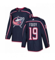 Youth Adidas Columbus Blue Jackets 19 Liam Foudy Premier Navy Blue Home NHL Jersey 