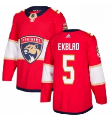 Mens Adidas Florida Panthers 5 Aaron Ekblad Premier Red Home NHL Jersey 