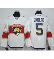 Panthers #5 Aaron Ekblad White Road Stitched NHL Jersey