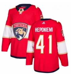 Youth Adidas Florida Panthers 41 Aleksi Heponiemi Premier Red Home NHL Jersey 