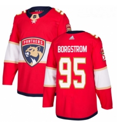 Youth Adidas Florida Panthers 95 Henrik Borgstrom Authentic Red Home NHL Jersey 