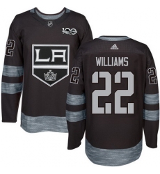 Kings #22 Tiger Williams Black 1917 2017 100th Anniversary Stitched NHL Jersey