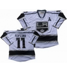 Los Angeles Kings 11 Anze Kopitar white jerseys