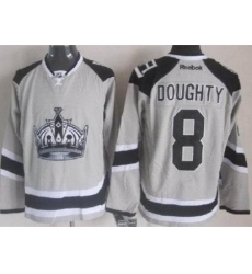 Los Angeles Kings #8 Drew Doughty Grey NHL Jerseys 2014 New Style