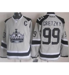 Los Angeles Kings #99 Wayne Gretzky Grey NHL Jerseys 2014 New Style