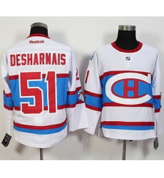 Montreal Canadiens #51 Desharnais White New CH Stitched NHL Jersey