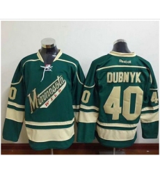 Minnesota Wild #40 Devan Dubnyk Green Stitched NHL Jersey