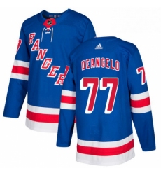 Mens Adidas New York Rangers 77 Anthony DeAngelo Premier Royal Blue Home NHL Jersey 