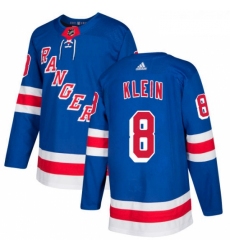 Youth Adidas New York Rangers 8 Kevin Klein Authentic Royal Blue Home NHL Jersey 