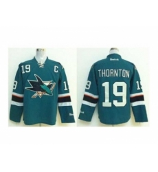 NHL Jerseys San Jose Sharks #19 Thornton green[2014 new stadium][patch C]