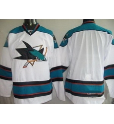 San Jose Sharks jerseys blank white hockey jerseys