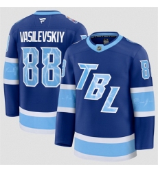 Men Tampa Bay Lightning 88 Andrei Vasilevskiy Blue 2026 Stadium Series Stitched Jersey