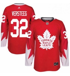 Mens Adidas Toronto Maple Leafs 32 Kris Versteeg Premier Red Alternate NHL Jersey 