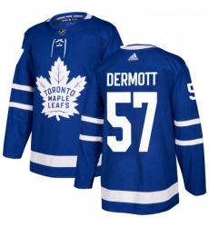 Mens Adidas Toronto Maple Leafs 57 Travis Dermott Premier Royal Blue Home NHL Jersey 