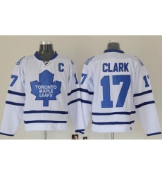 Toronto Maple Leafs #17 Wendel Clark White Stitched NHL Jersey