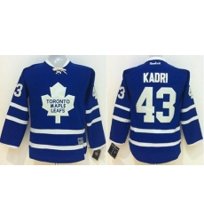 Maple Leafs #43 Nazem Kadri Blue Home Stitched Youth NHL Jersey