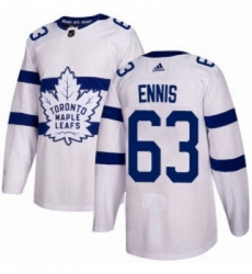 Youth Adidas Toronto Maple Leafs 63 Tyler Ennis Authentic White 2018 Stadium Series NHL Jersey 