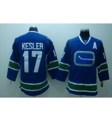 Vancouver Canucks 17 Kesler blue 3rd Jersey A patch