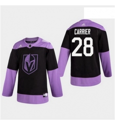 Men Golden Knights 28 William Carrier Hockey Fights Cancer Practice Jersey