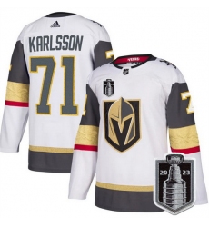 Men Vegas Golden Knights 81 Jonathan Marchessault Gray 2023 Stanley Cup Final Stitched Jersey