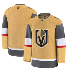 Men Vegas Golden Knights Blank Gold 2024 25 Home Stitched Hockey Jersey