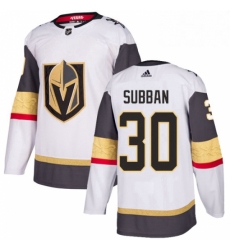 Mens Adidas Vegas Golden Knights 30 Malcolm Subban Authentic White Away NHL Jersey 