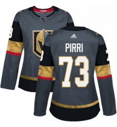 Womens Adidas Vegas Golden Knights 73 Brandon Pirri Authentic Gray Home NHL Jersey 