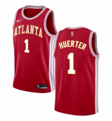 Womens Nike Atlanta Hawks 1 Kevin Huerter Authentic Red NBA Jersey Statement Edition 