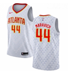 Womens Nike Atlanta Hawks 44 Pete Maravich Swingman White NBA Jersey Association Edition