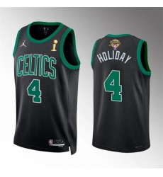 Men Boston Celtics 4 Jrue Holiday Black 2024 Finals Champions Statement Edition Stitched Basketball Jersey