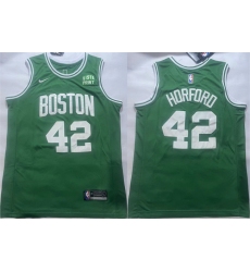 Men Boston Celtics 42 Al Horford Green Icon Edition Stitched Basketball Jersey