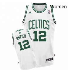 Womens Adidas Boston Celtics 12 Terry Rozier Swingman White Home NBA Jersey 122