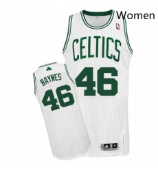 Womens Adidas Boston Celtics 46 Aron Baynes Authentic White Home NBA Jersey 