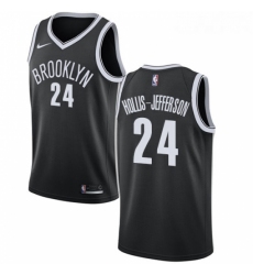 Womens Nike Brooklyn Nets 24 Rondae Hollis Jefferson Swingman Black Road NBA Jersey Icon Edition