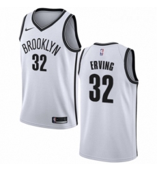 Womens Nike Brooklyn Nets 32 Julius Erving Authentic White NBA Jersey Association Edition