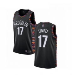 Youth Brooklyn Nets 17 Garrett Temple Swingman Black Basketball Jersey 2018 19 City Edition 