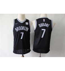 Youth Nets 7 Kevin Durant Black Youth Nike Swingman Jersey