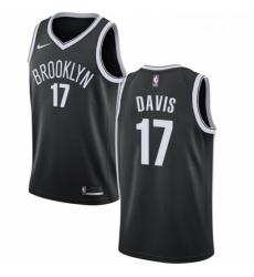 Youth Nike Brooklyn Nets 17 Ed Davis Swingman Black NBA Jersey Icon Edition 