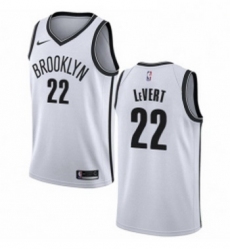 Youth Nike Brooklyn Nets 22 Caris LeVert Authentic White NBA Jersey Association Edition