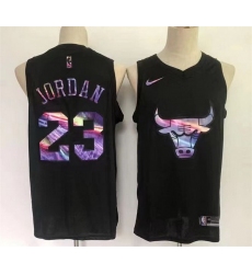 Men Chicago Bulls 23 Michael Jordan Black Stitched Basketball Jersey