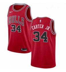 Womens Nike Chicago Bulls 34 Wendell Carter Jr Swingman Red NBA Jersey Icon Edition 