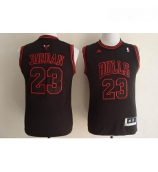 Youth Adidas Chicago Bulls 23 Michael Jordan Swingman Black NBA Jersey